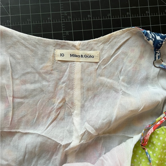 LF faux-patchwork bright summery mini dress - Picture 4 of 4